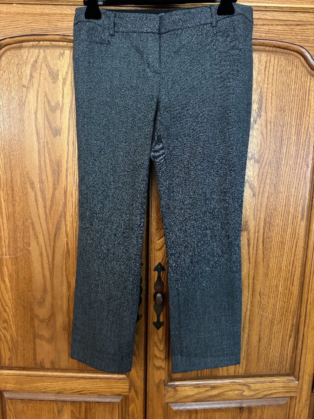 Express Black & Gray Tweed Dress Trousers